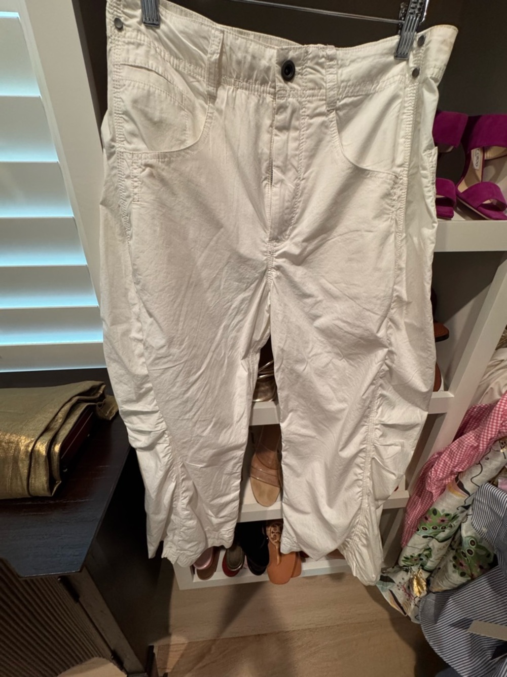 Pilcro White Cargo Pants for women
